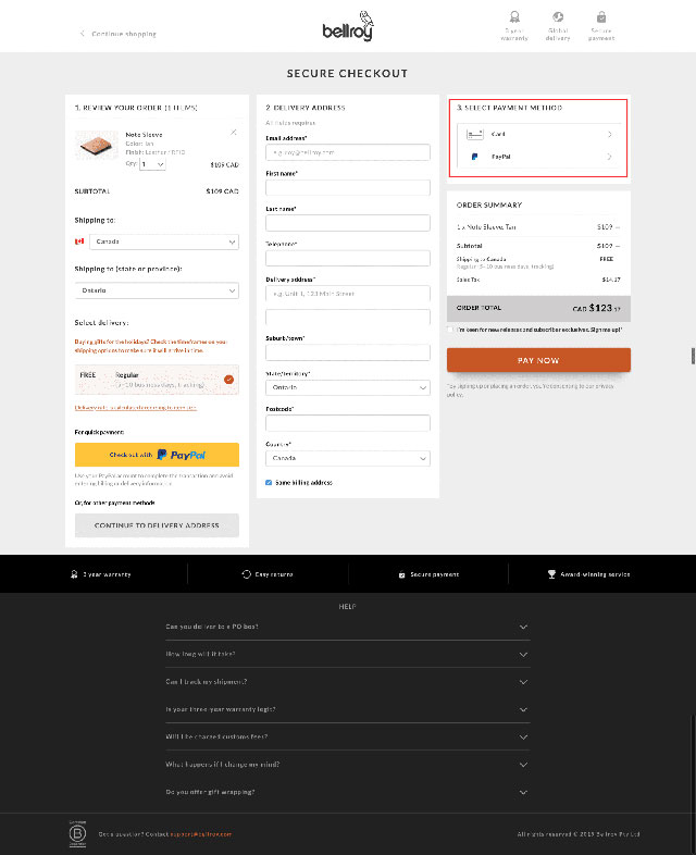 bellroy-checkout-payment-options-highlighted