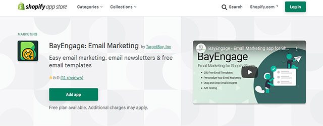 shopify email page