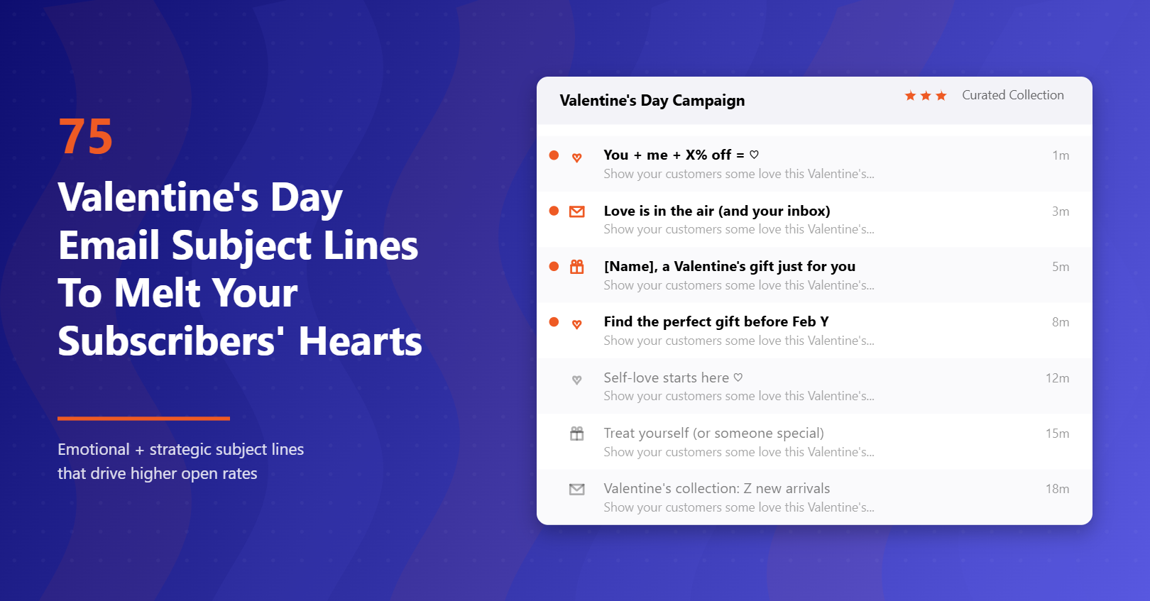 Valentine’s Day Email Subject Lines