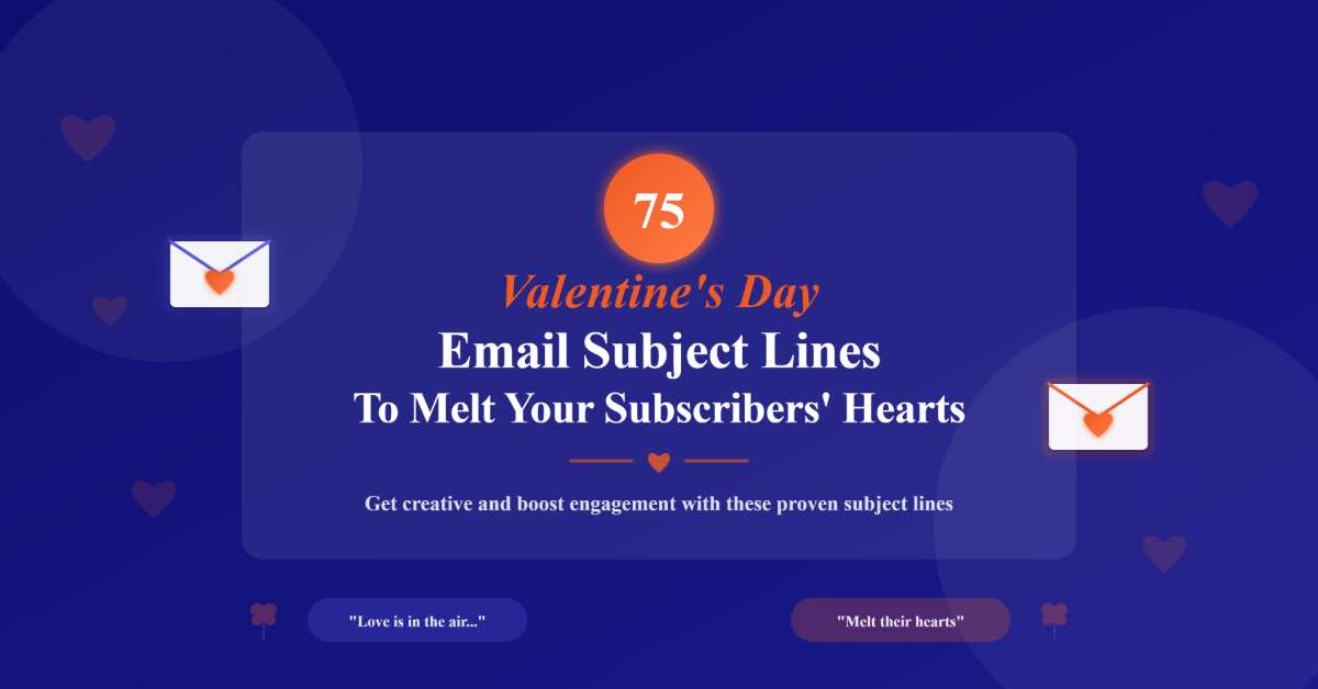 Valentine's day email subject lines