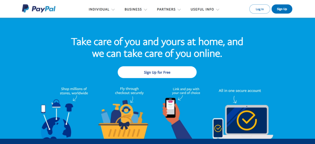 paypal- homepage