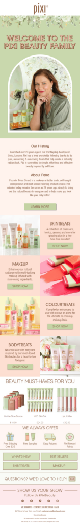 Pixi Beauty brand story