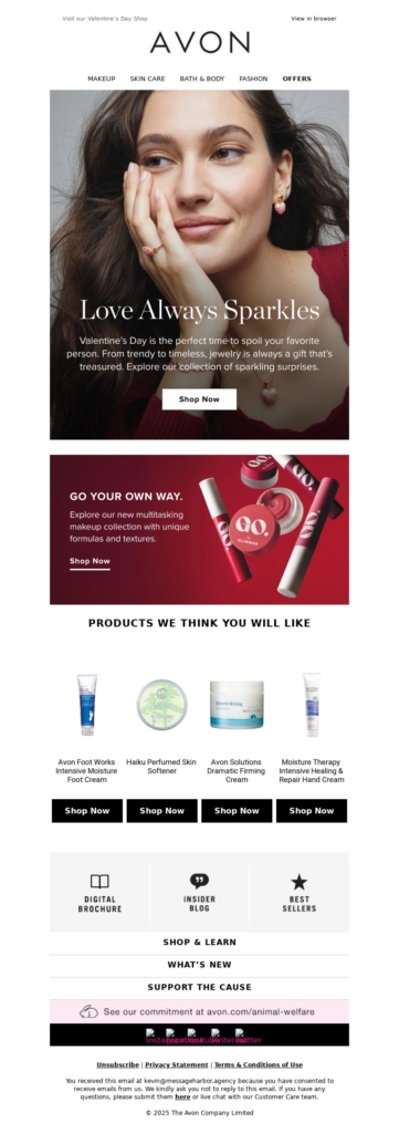 beauty & cosmetics email template
