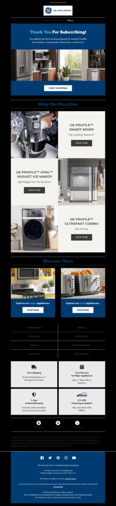 Home Decor Email Template-GE Appliances