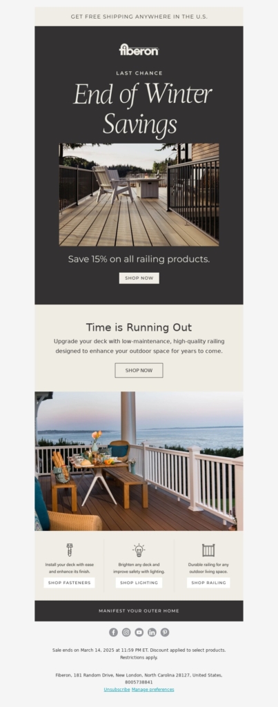 Home Decor Email Template-Fiberon