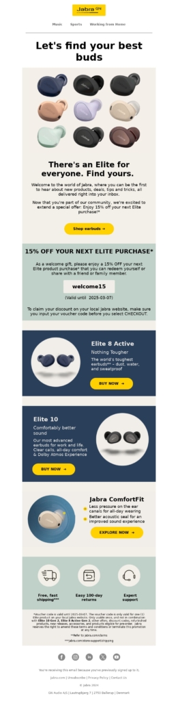 Consumer Electronics Email Template-Jabra