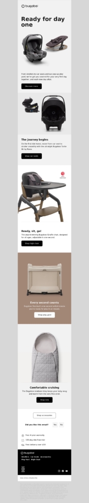 Baby Products Brand Email Template-Bugaboo