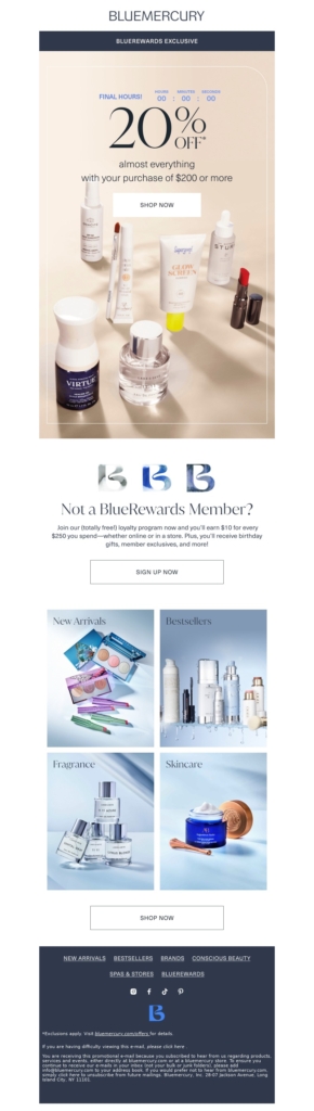 BLUEMERCURY-Beauty Email Template