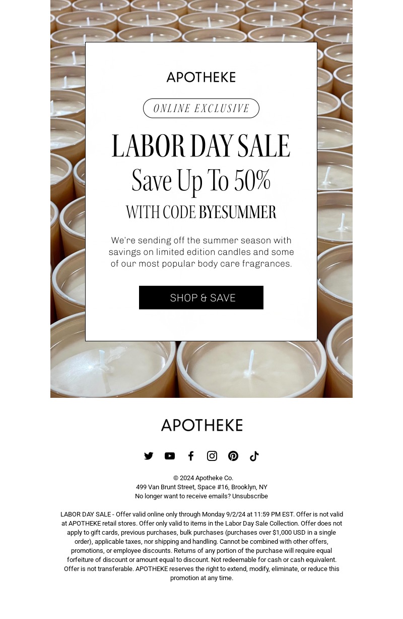 Apotheke-Labor-Day-Email-Template