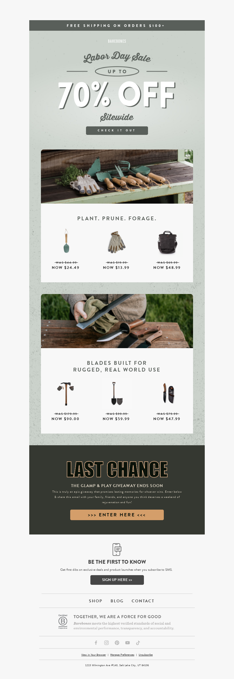 Barebones-Labor-Day-Email-Template