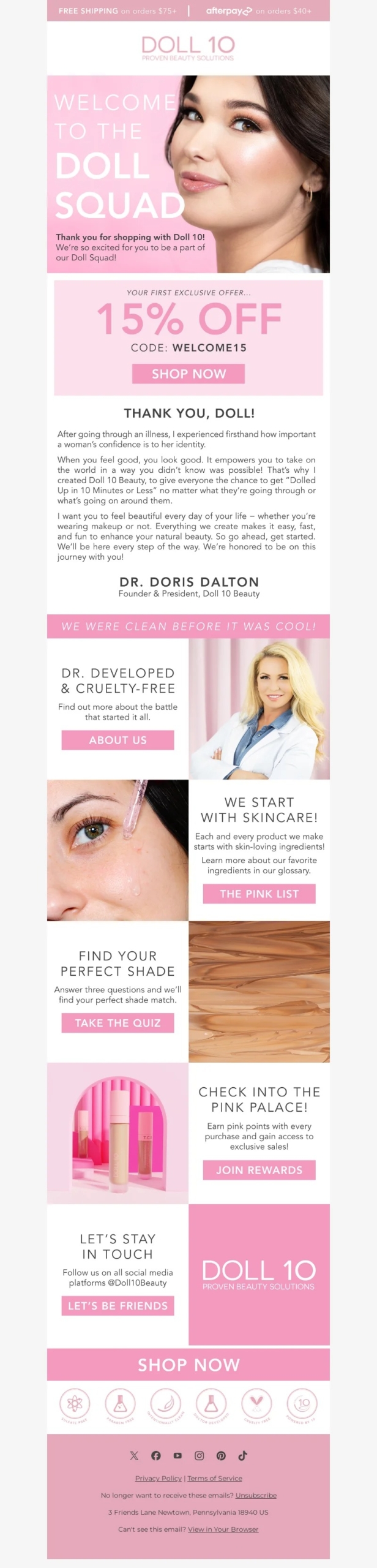 doll10-welcome email template