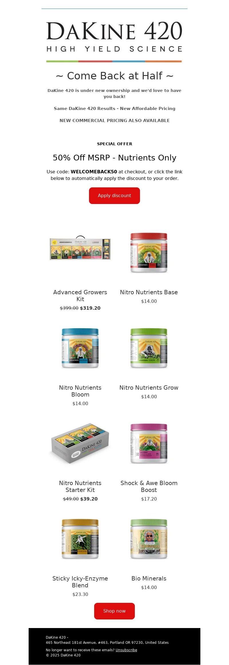 dakine 420-winback email examples