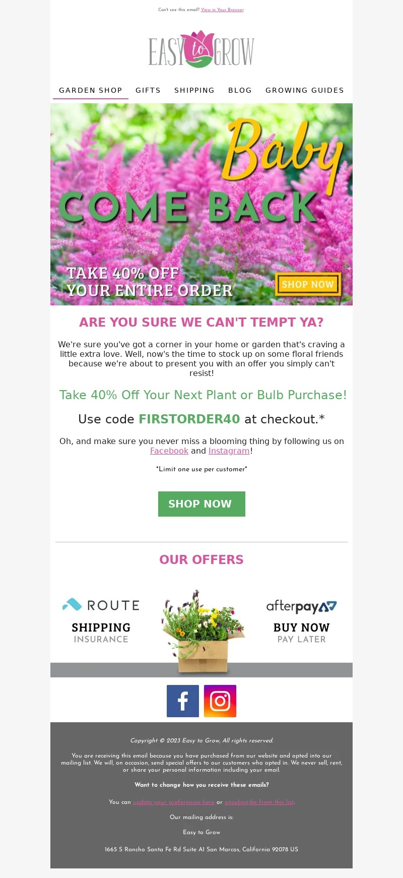 easy to grow-winback email examples