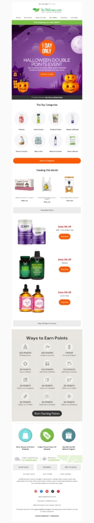 yes wellness-halloween email template