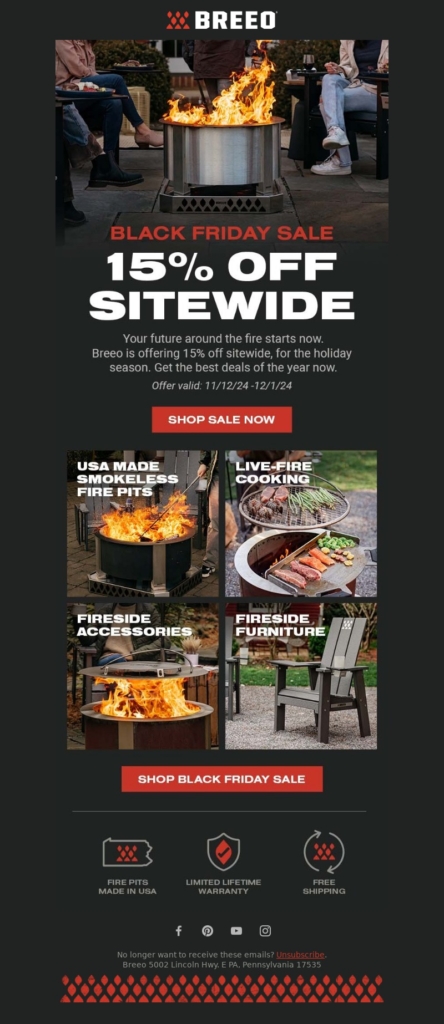 breeo black friday email template