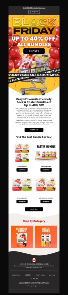 broya 2 black friday email template