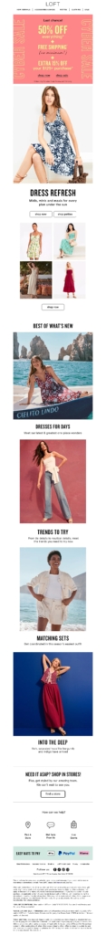 loft 5 cyber monday email template