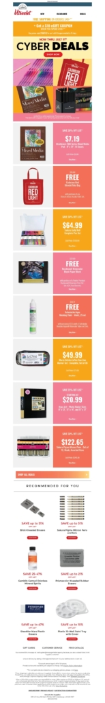 utrecht cyber monday email template