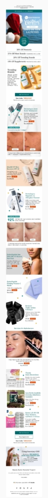 beautified you christmas email template