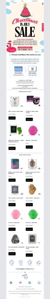 fragrant jewels christmas email template