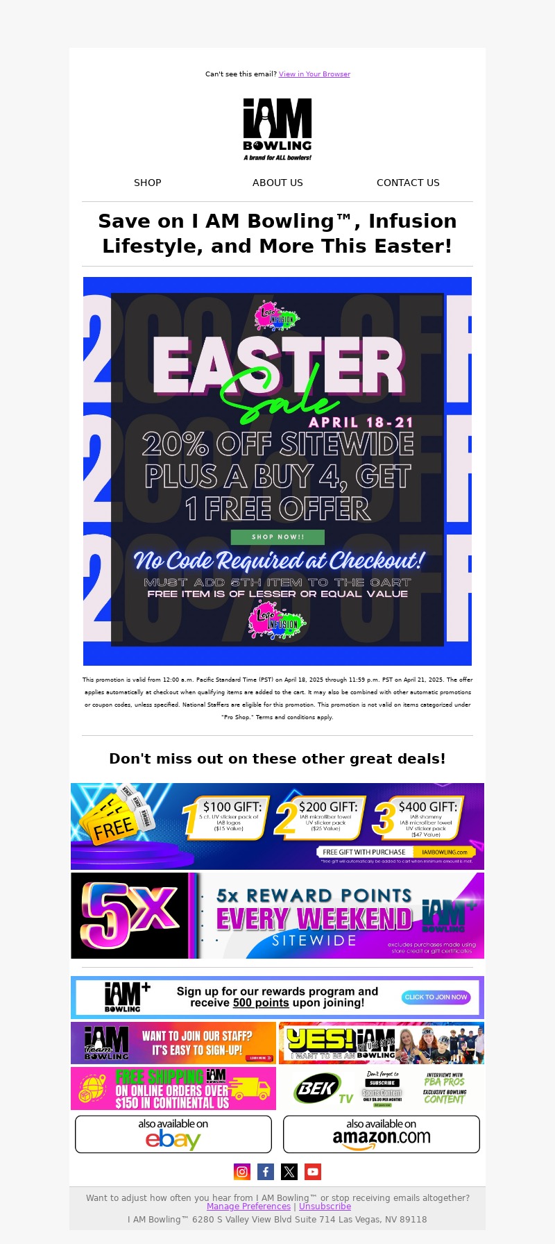 i am bowling-easter email template