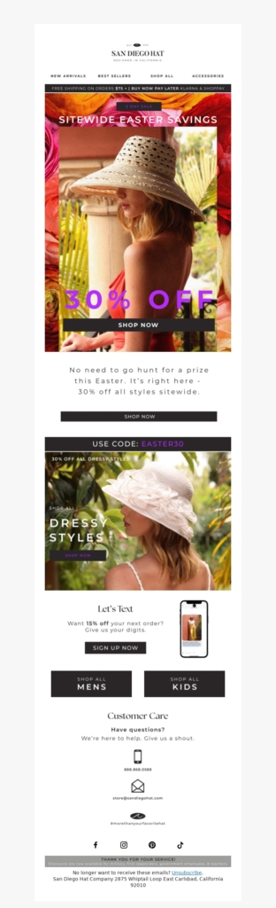 san diego hat 2-easter email template