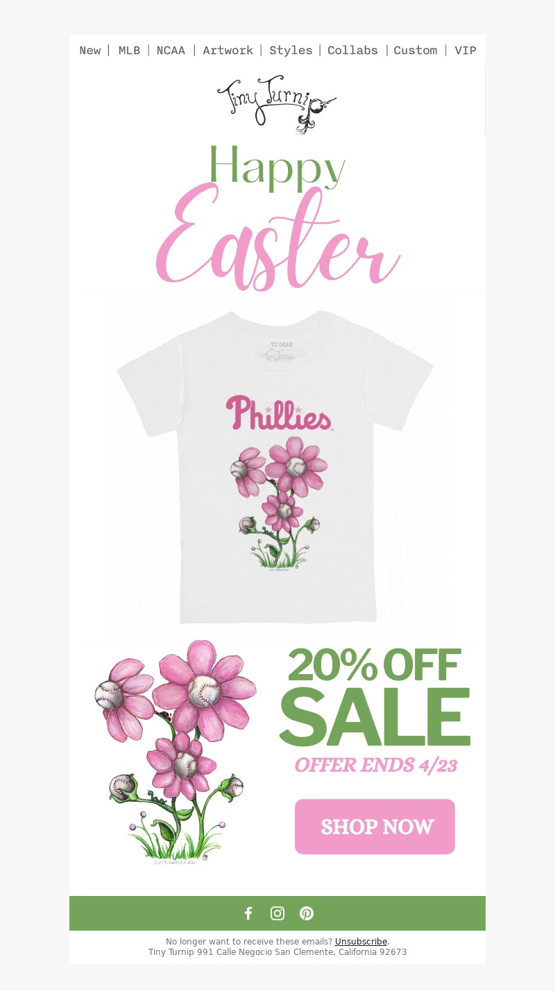 tiny turnip-easter email template
