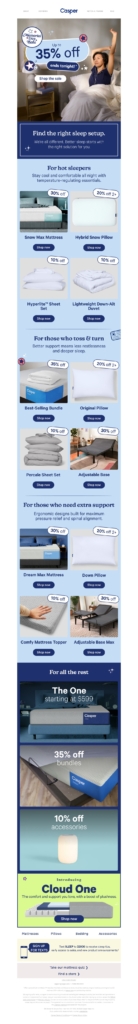 casper-memorial day email template