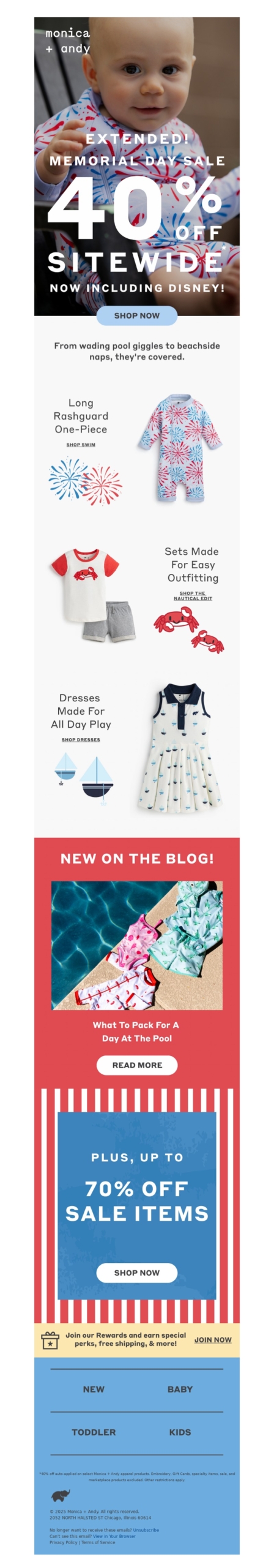 monica plus andy 2-memorial day email template