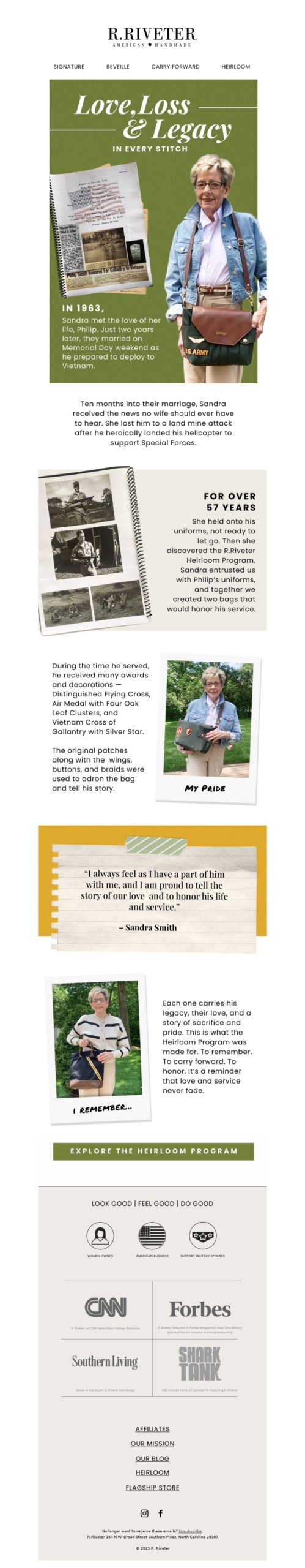 r riveter-memorial day email template