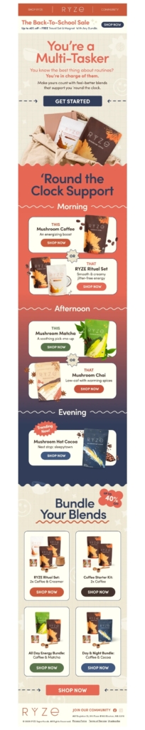 ryze-back to school email template