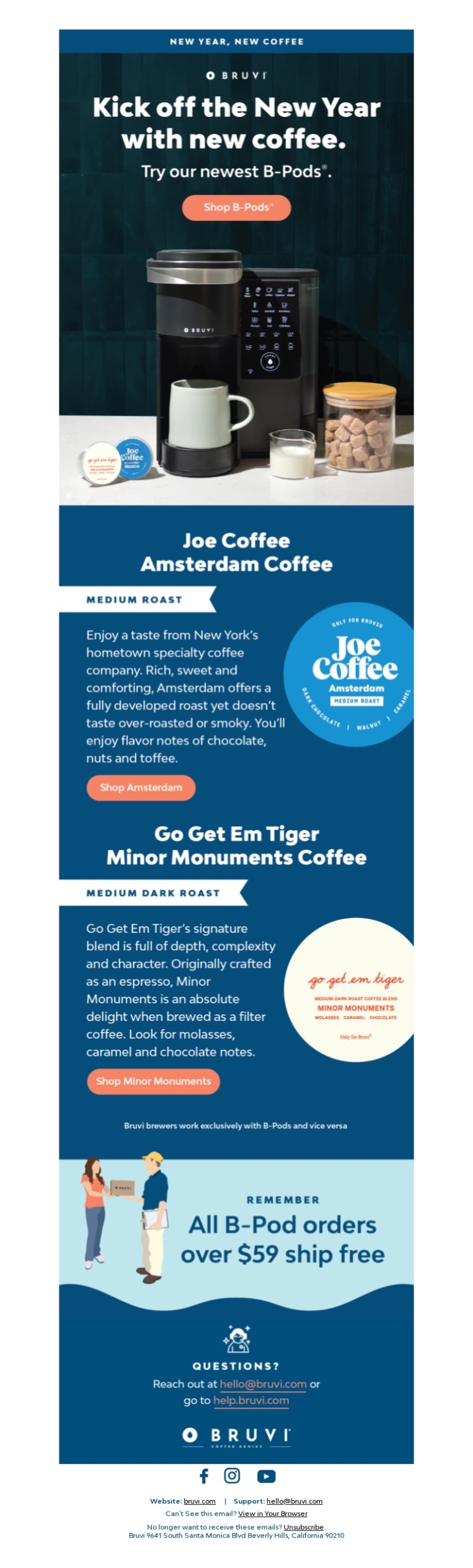 bruvi-new year email template