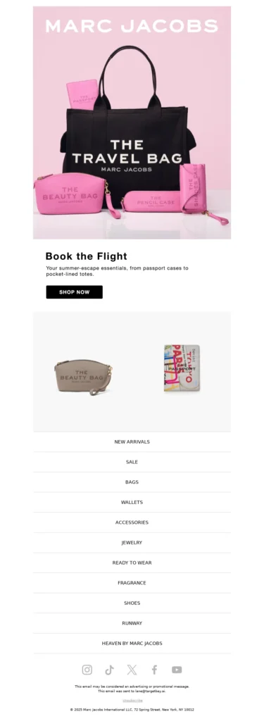 marc jacobs-fashion email template