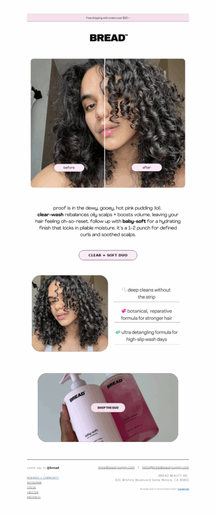 bread-beauty email template