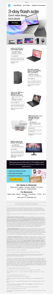 hp-electronics email templates