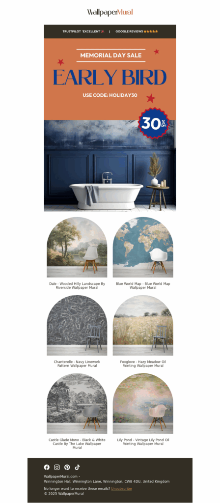 wallpaper mural 4-home decor email template