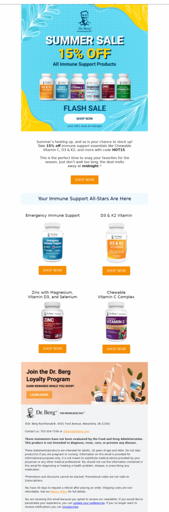 dr berg 2-healthcare email templates