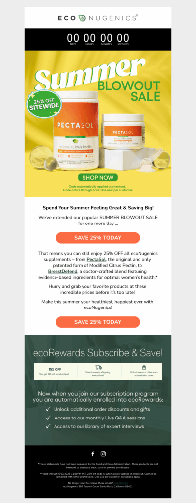 eco nugenics 2-healthcare email templates