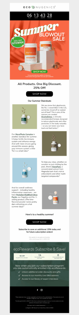 eco nugenics-healthcare email templates