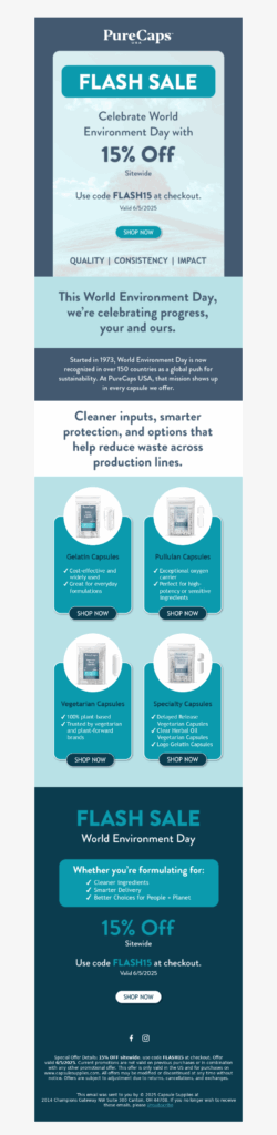 pure caps-healthcare email templates