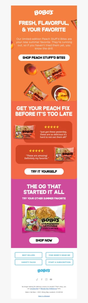 bobos-food & beverage email templates