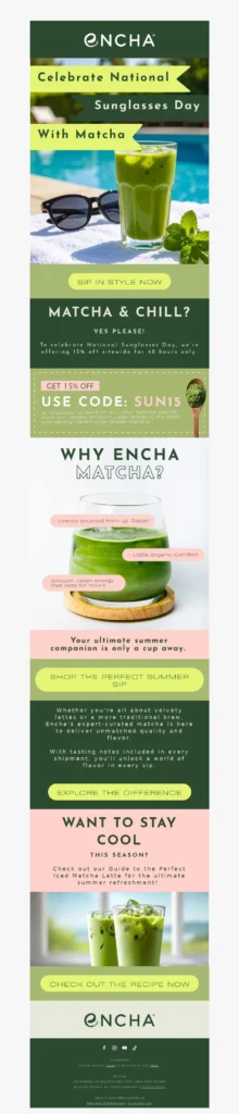 encha-food & beverage email templates