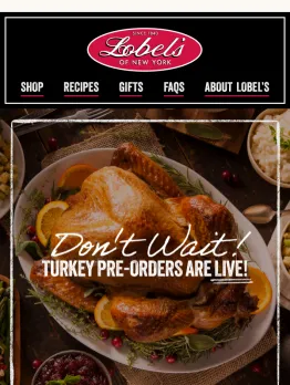 Thanksgiving Starts with the Perfect Turkey. ✔️