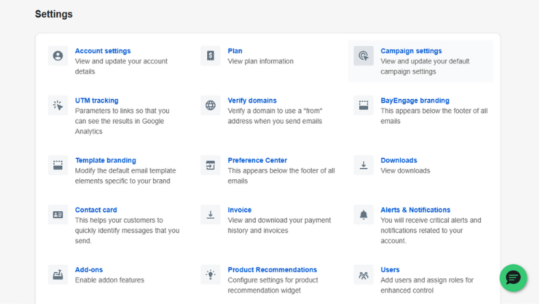 email bot clicks campaign settings