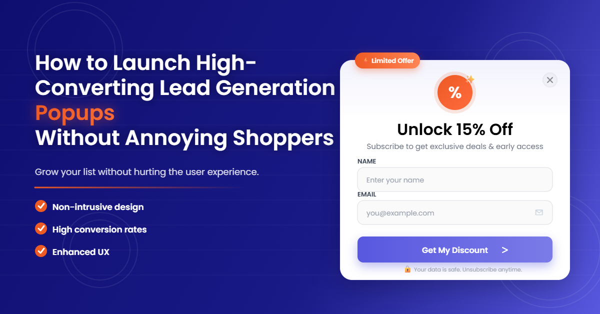 lead generation popups​