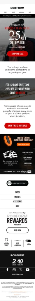 Rokform-Christmas Email Templates