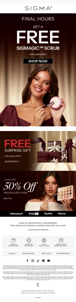 Sigma-Christmas Email Templates