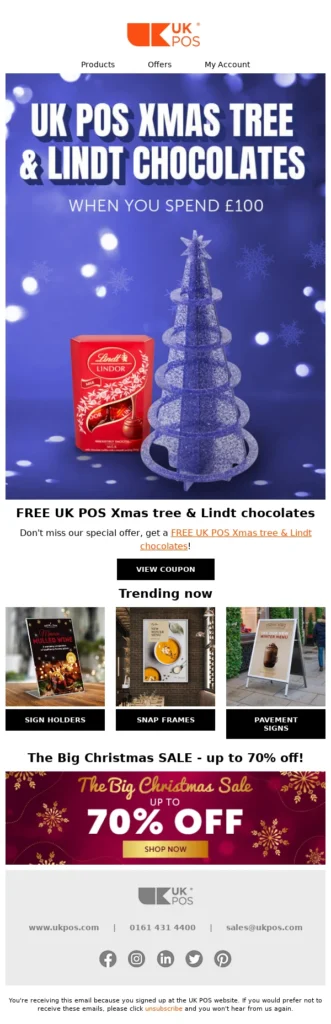 UK POS-Christmas Email Templates