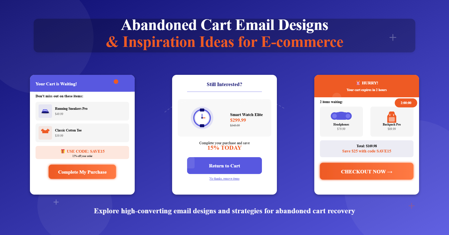 Abandoned Cart Email Designs