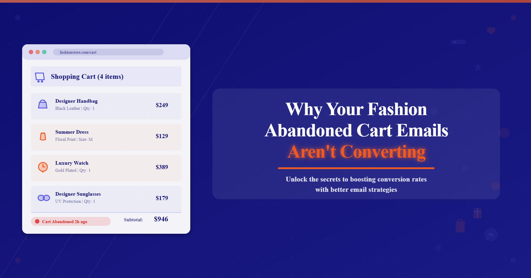 Fashion Abandoned Cart Email